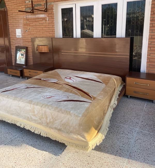 modern brown bed set 4