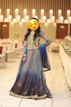 Elegant Blue Sharara - Perfect for Wedding