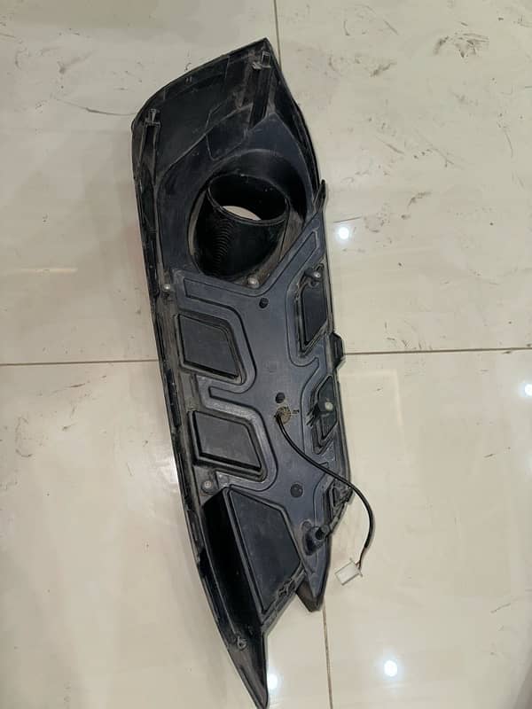 Honda civic x car fog light cover with light modified  4