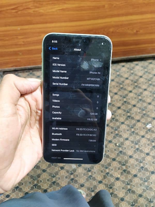 iPhone xr non PTA 0