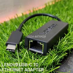 Lenovo USB-C To Ethernet Adapter Type-C To Internet Cable Convertor in