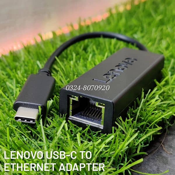 Lenovo USB-C To Ethernet Adapter Type-C To Internet Cable Convertor in 0