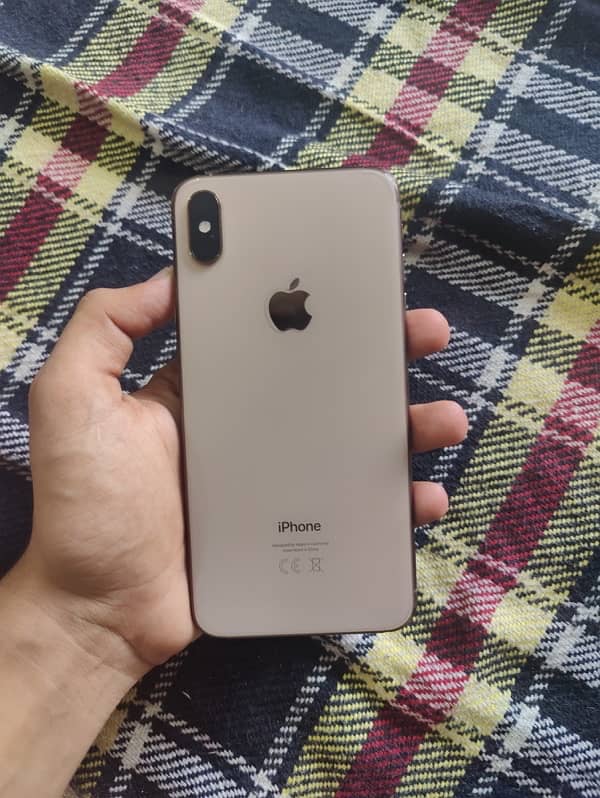 Iphone Xs Max Golden 256GB non pta Battery 80% condition 10/9 for sale 1