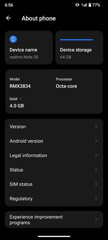 Realme Note 50 4/64 1