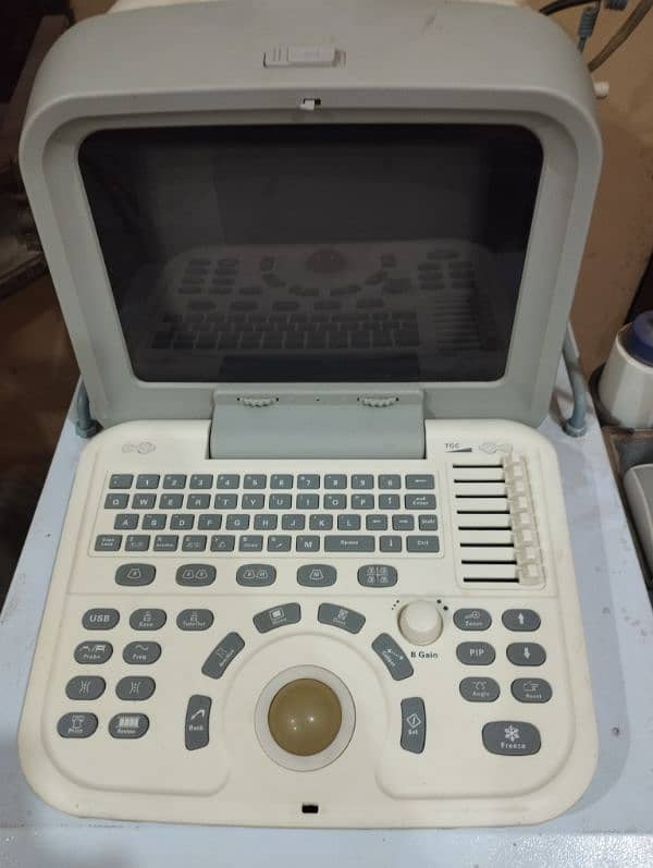 Complete Set Ultrasound Machine+Probe+Trolley+Stabilizer 5