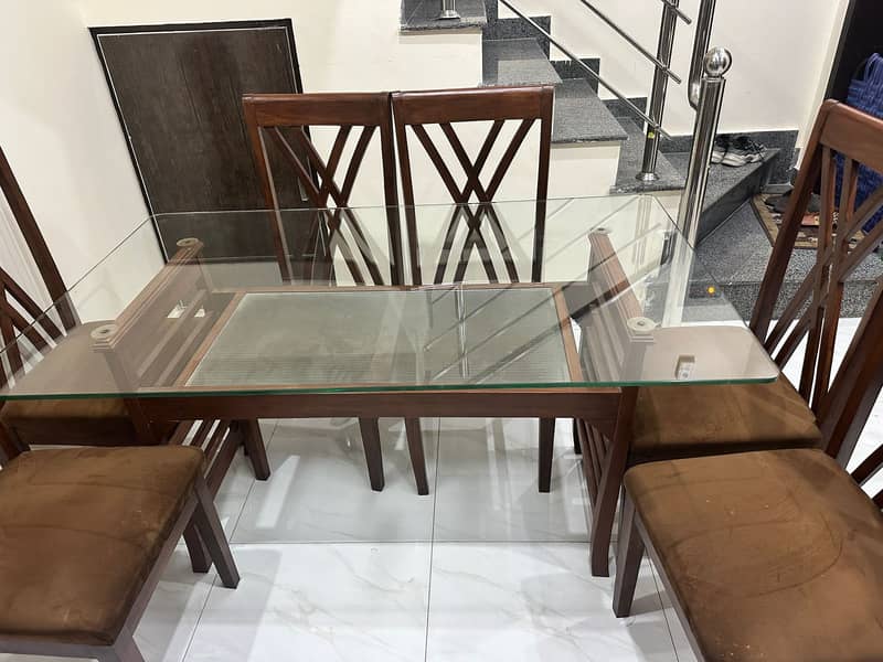 Dining Table All new (just few days used) 2