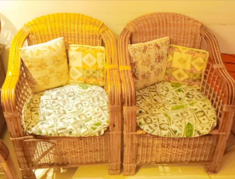 CANE SOFA SET 1