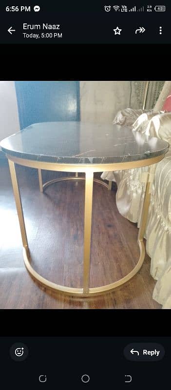 metal table new condition 1