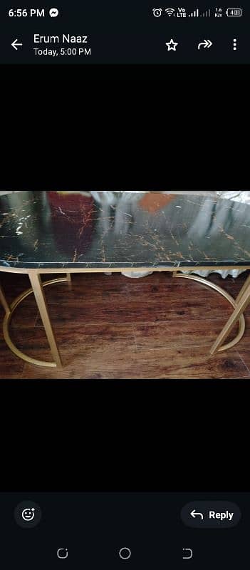 metal table new condition 2