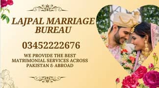 Marriage Bureau/Abroad/Proposals/Online rishta/Match Maker/Shadi