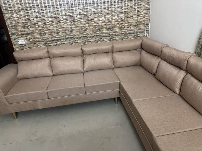 L SHAPED SOFA 0