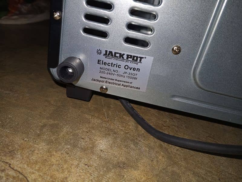 Jack Pot electric Oven model JP-33OT 1