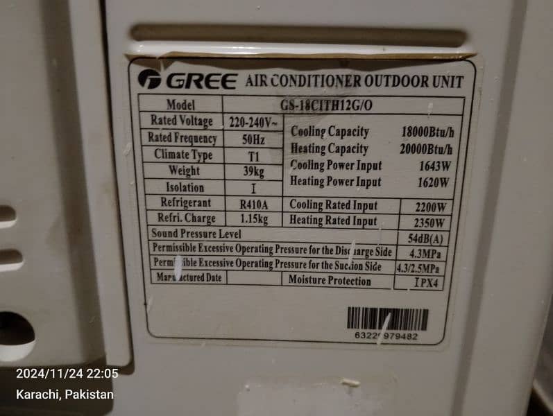 GREE 1.5 TON AC 4