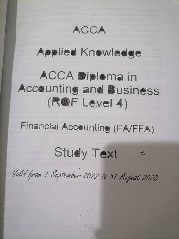 acca  books 0