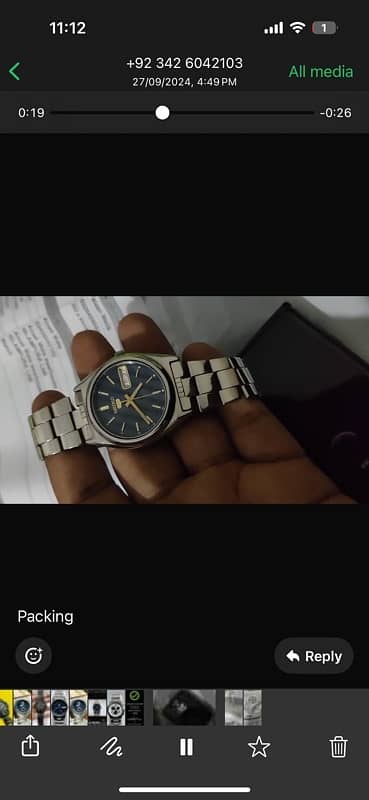 seiko brand new almost scatchless condition Whatsap 03264565544 4