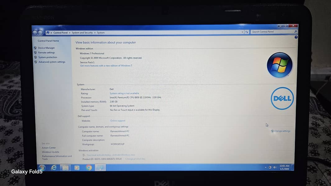 Dell core i3 Inspiron n4050 7