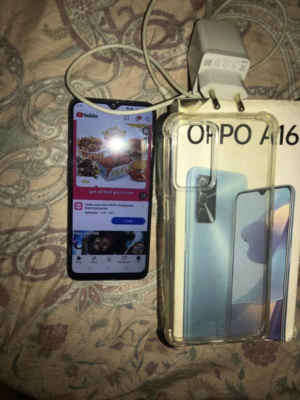 oppo A16-4/64-5000mh battery condition 9/10 urgent sale 1