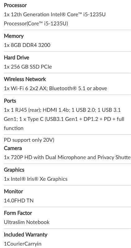 Lenovo v14 G3 i5 12gen (PM laptop Scheme) 0