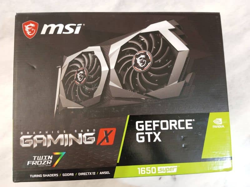 GTX 1650 Super MSI Gaming X 1