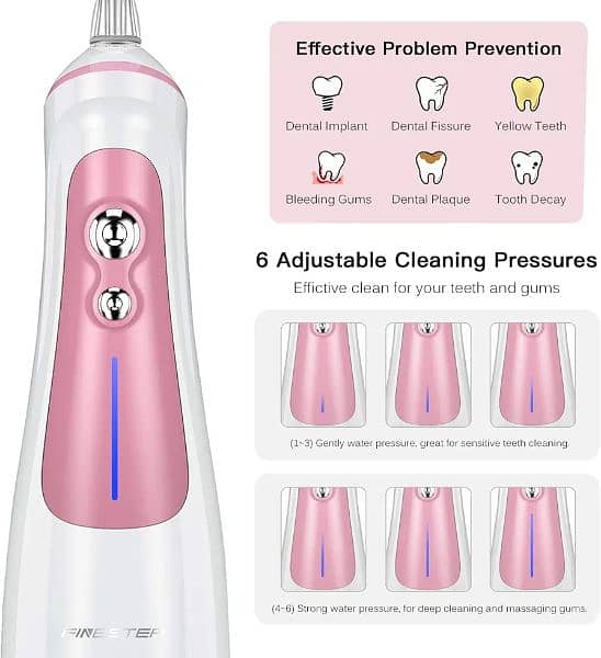 Cordless Water Flosser Rechargeable Portable Oral irrigator teeth clea 1