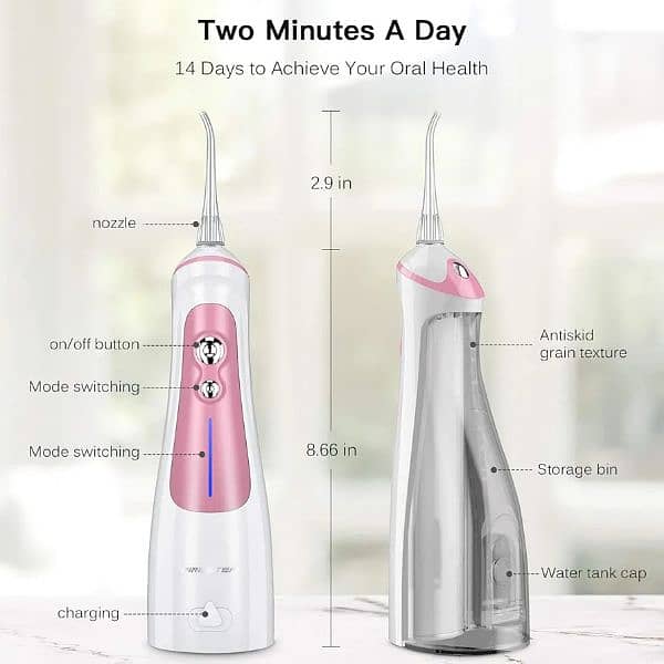 Cordless Water Flosser Rechargeable Portable Oral irrigator teeth clea 4