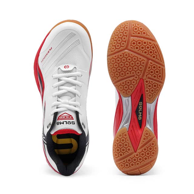 Solm8 CS50 White Red All Courts shoes size US9, UK 8, EUR 42 2