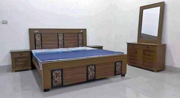 double bed - king size bed set - bed - wooden bed wholesale prices 3