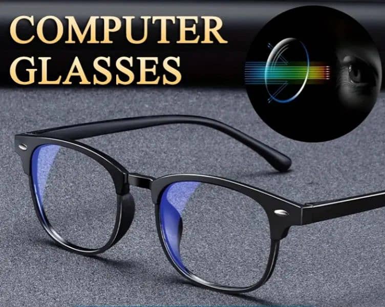 Round Frame PC Glasses For Men & Women - Protect Your Eyes At Work 0