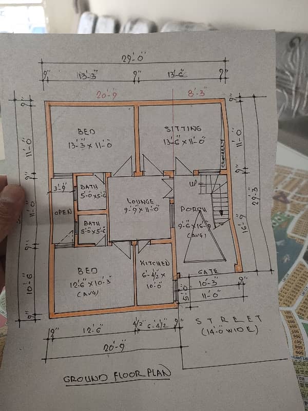 Plot for sale defince road near razwan street 9