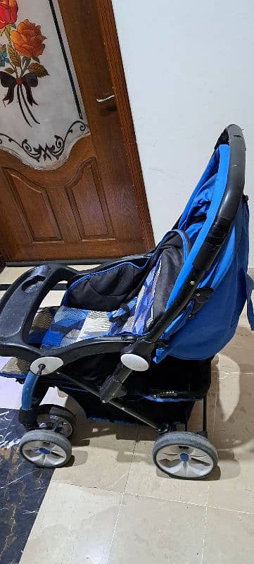 Baby Pram Stroller Double Tire Foldable Good Quality 3