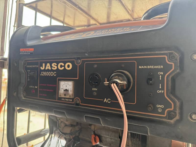 jasco Generator 2.5 kva for sale 52k 5