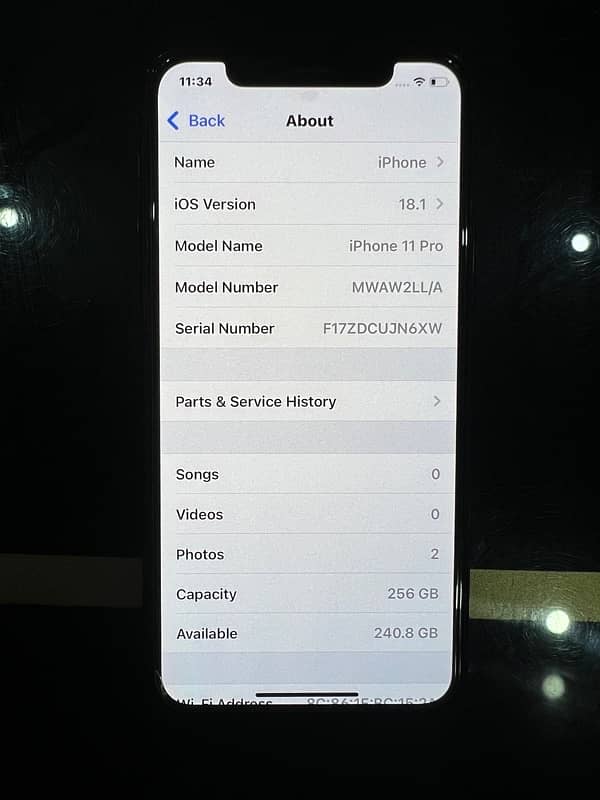 i phone 11 pro 256 gb non pta factory unloack 5