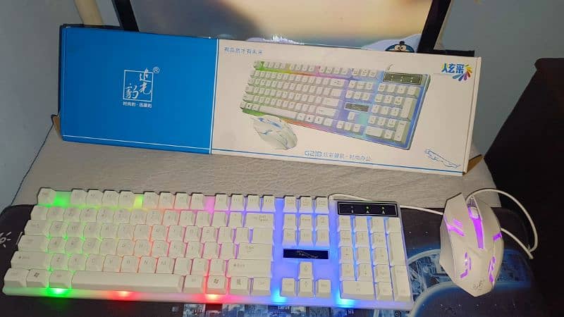 RGB Light keyboard and mouse WITH BOX (URGENT SALE) 4