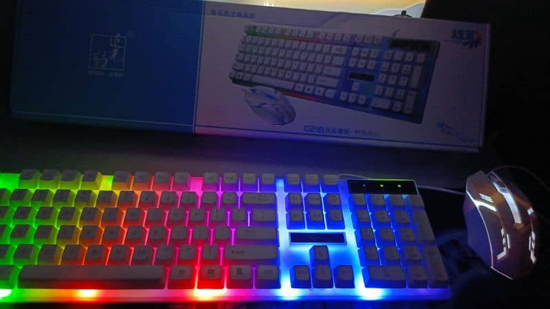 RGB Light keyboard and mouse WITH BOX (URGENT SALE) 7