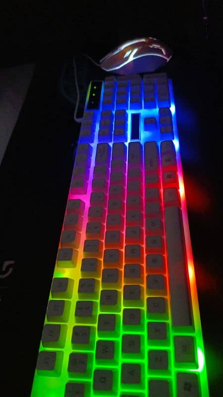 RGB Light keyboard and mouse WITH BOX (URGENT SALE) 8