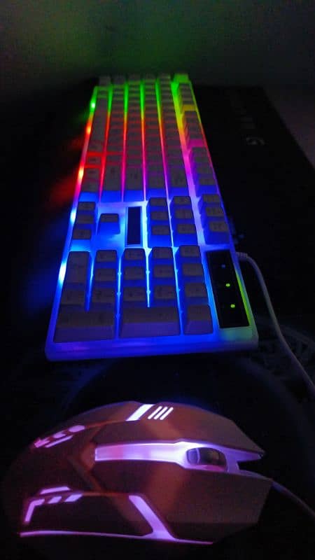 RGB Light keyboard and mouse WITH BOX (URGENT SALE) 9