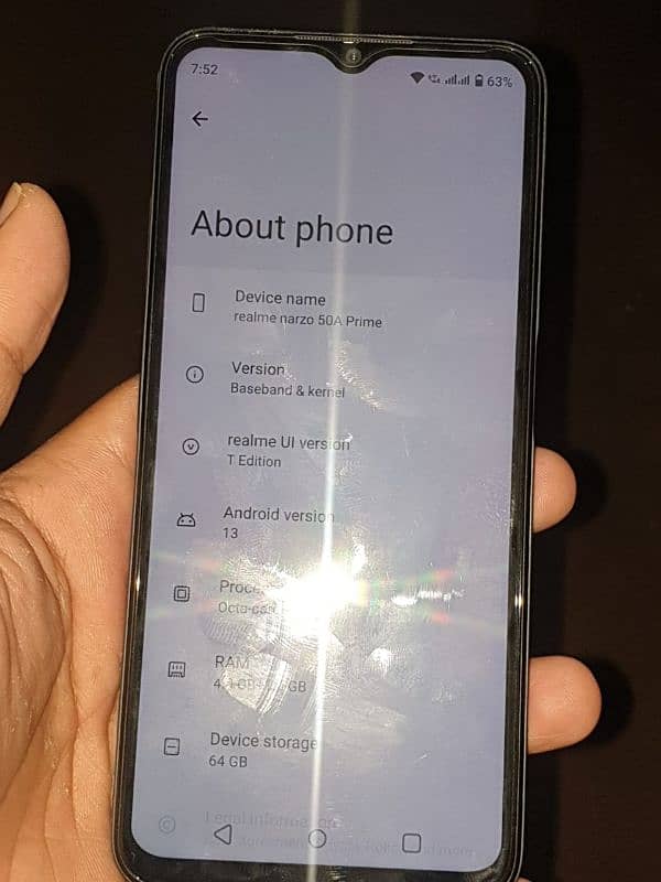 Realme Narzo 50A prime 2