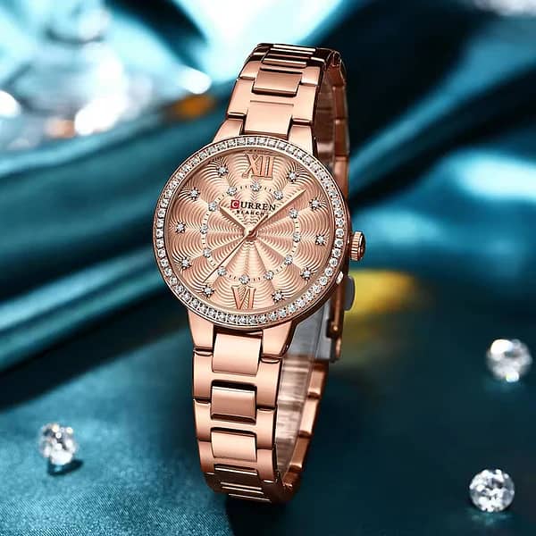 watches | curren watch 9085 | designer watch | stylish watch for women 1