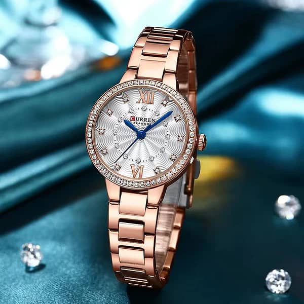 watches | curren watch 9085 | designer watch | stylish watch for women 2