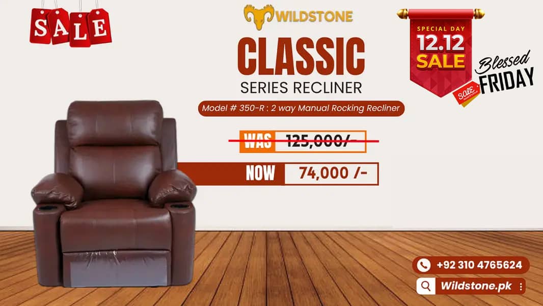 Recliner classic series - sofa recliner - sofa - recliner 12.12 sale 1