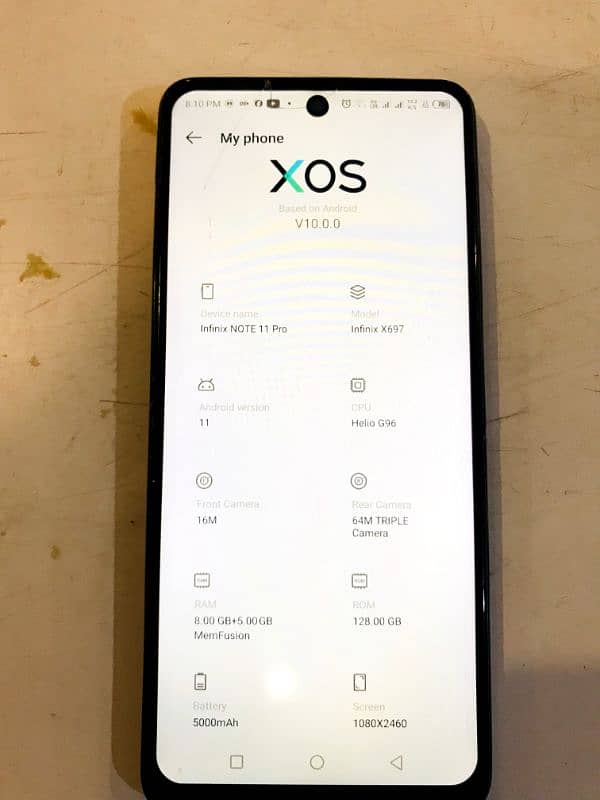 Infinix note 11 pro (Gaming phone) 8