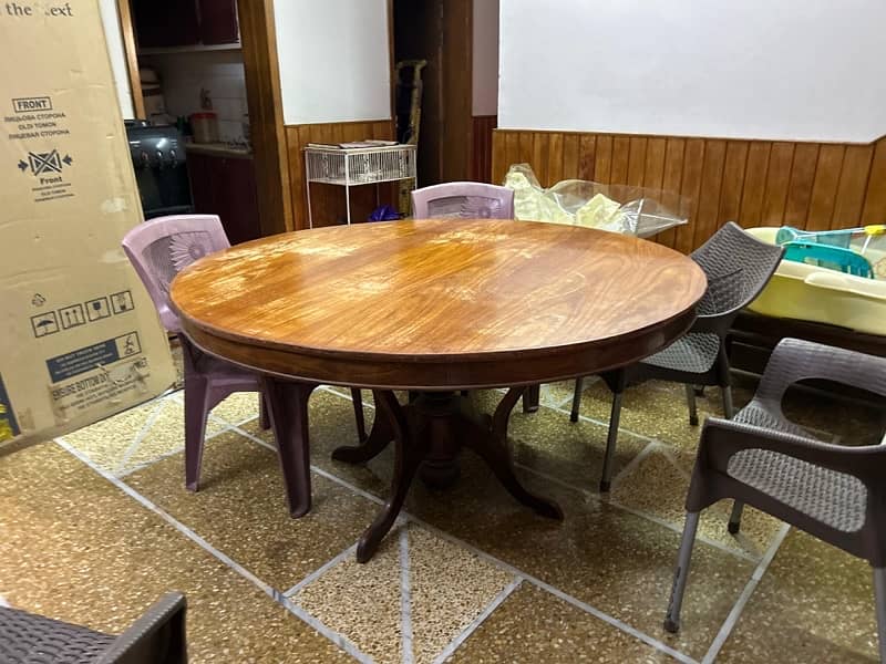 6 seater dining table large size 0