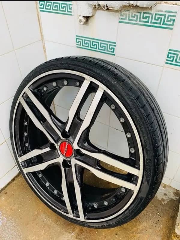 17 inch japanese Alloy rims and Tyres 1