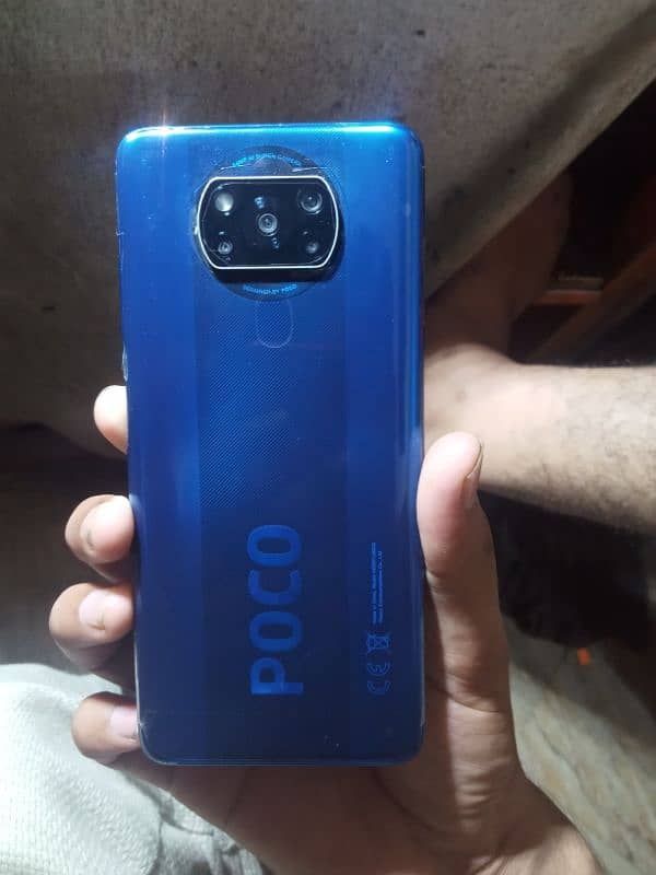 Poco x3 nfc 6+2/128Gb box sat ha charger nahi ha lash cadahion ha 1