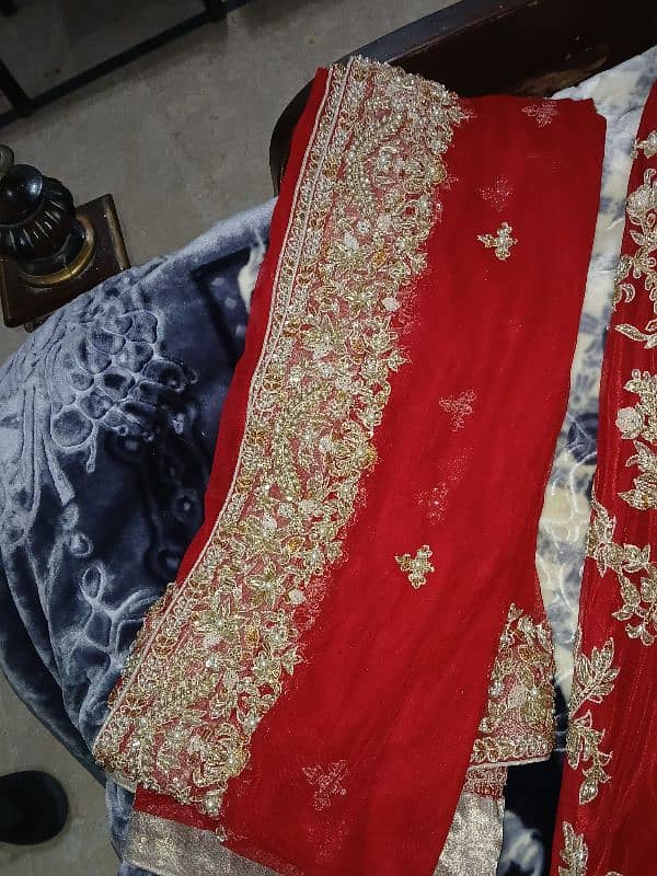 bridal lehnga , choli with dupatta 5