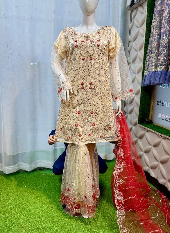 New article stylish shirt with gharara 2