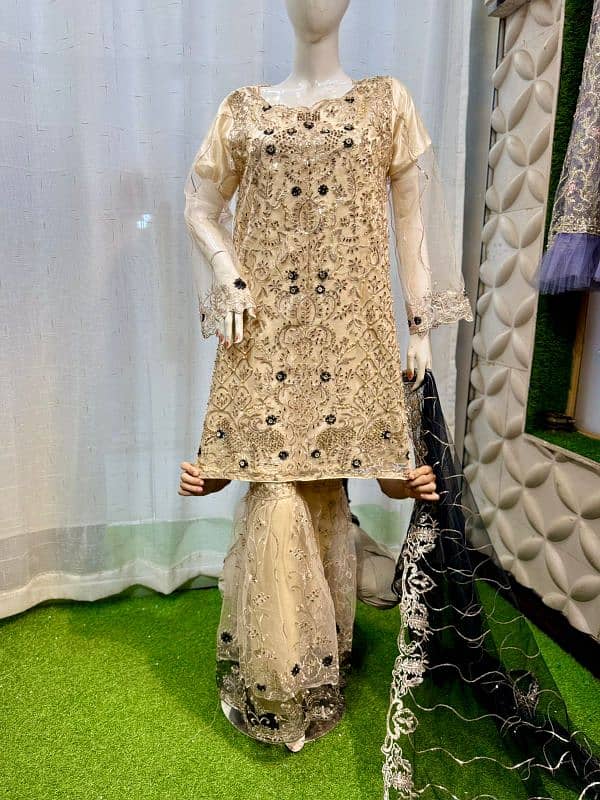 New article stylish shirt with gharara 4