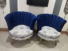 2 wood chairs