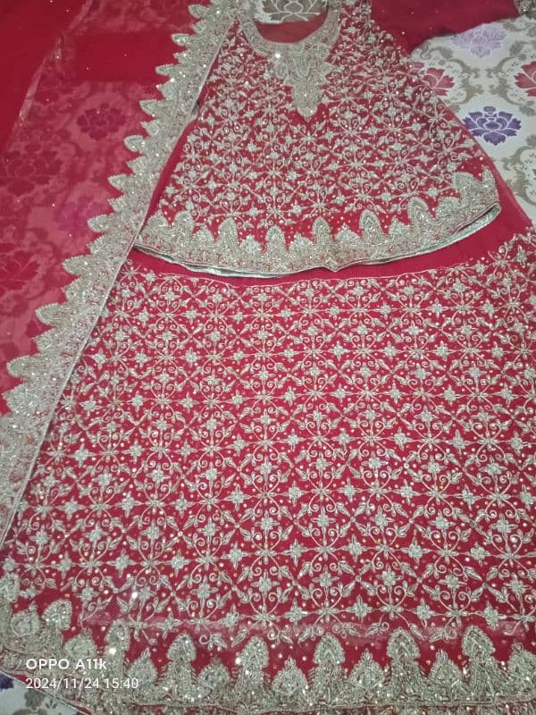 fabric shafoon lehnga 0