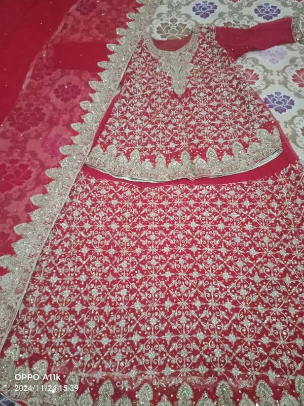 fabric shafoon lehnga 1